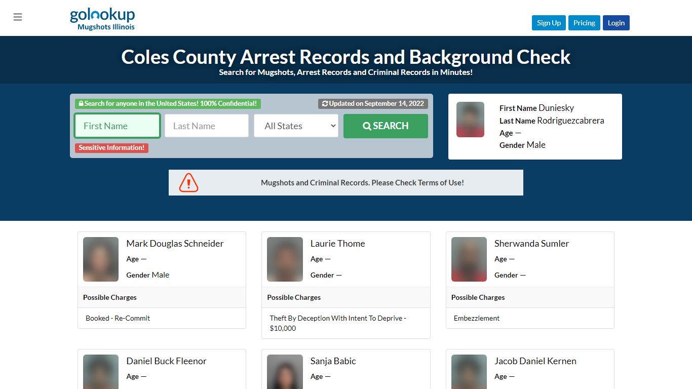 Coles County Mugshots, Coles County Arrest Records - GoLookUp